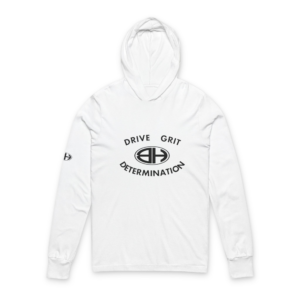 "Drive Grit Determination" Unisex Hooded Long Sleeve Tee