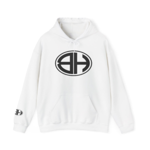 Enlarged Black Monogram BH Logo Hoodie