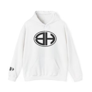 Enlarged Black Monogram BH Logo Hoodie