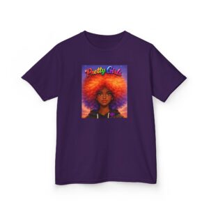 Kids Tee — "Pretty Girl" Afro Dream Graphic